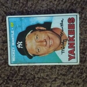 1967 Topps Micky mantle card